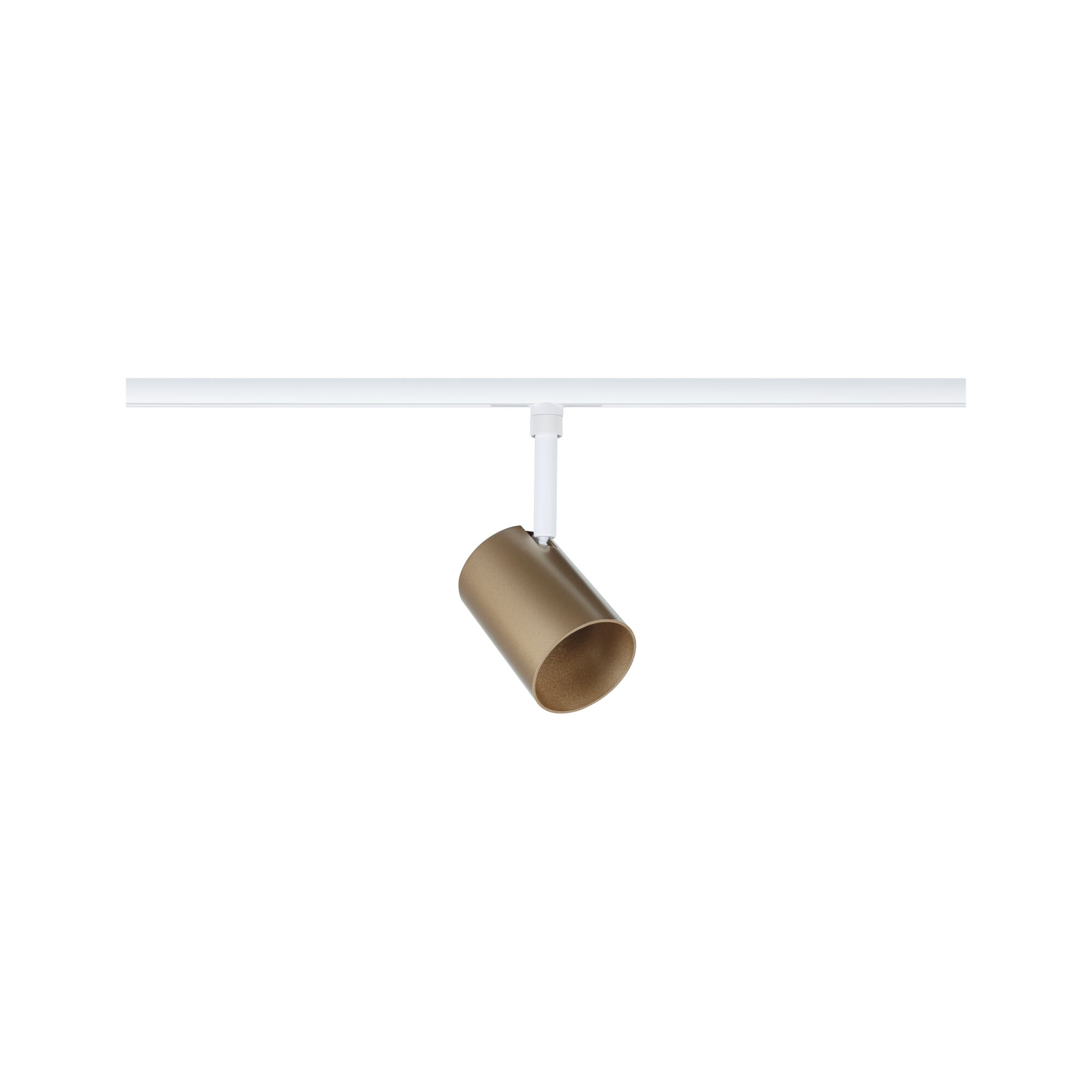 Spot en aluminium doré moderne sur rail blanc pour éclairage LED flexible