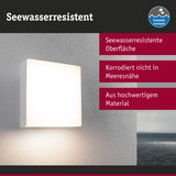 Seewasserresistente weiße Wandlampe mit hochwertiger Oberfläche, korrosionsfrei für Außenbereiche am Meer