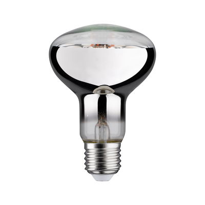 Reflector light bulb with silver coating and E27 base for energy-efficient lighting