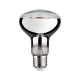 Reflector light bulb with silver coating and E27 base for energy-efficient lighting