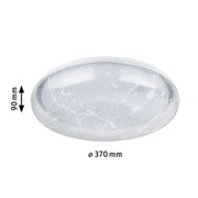 LED Deckenleuchte Cremona White Select 370mm 230V 21,2W Weiß/Transparent
