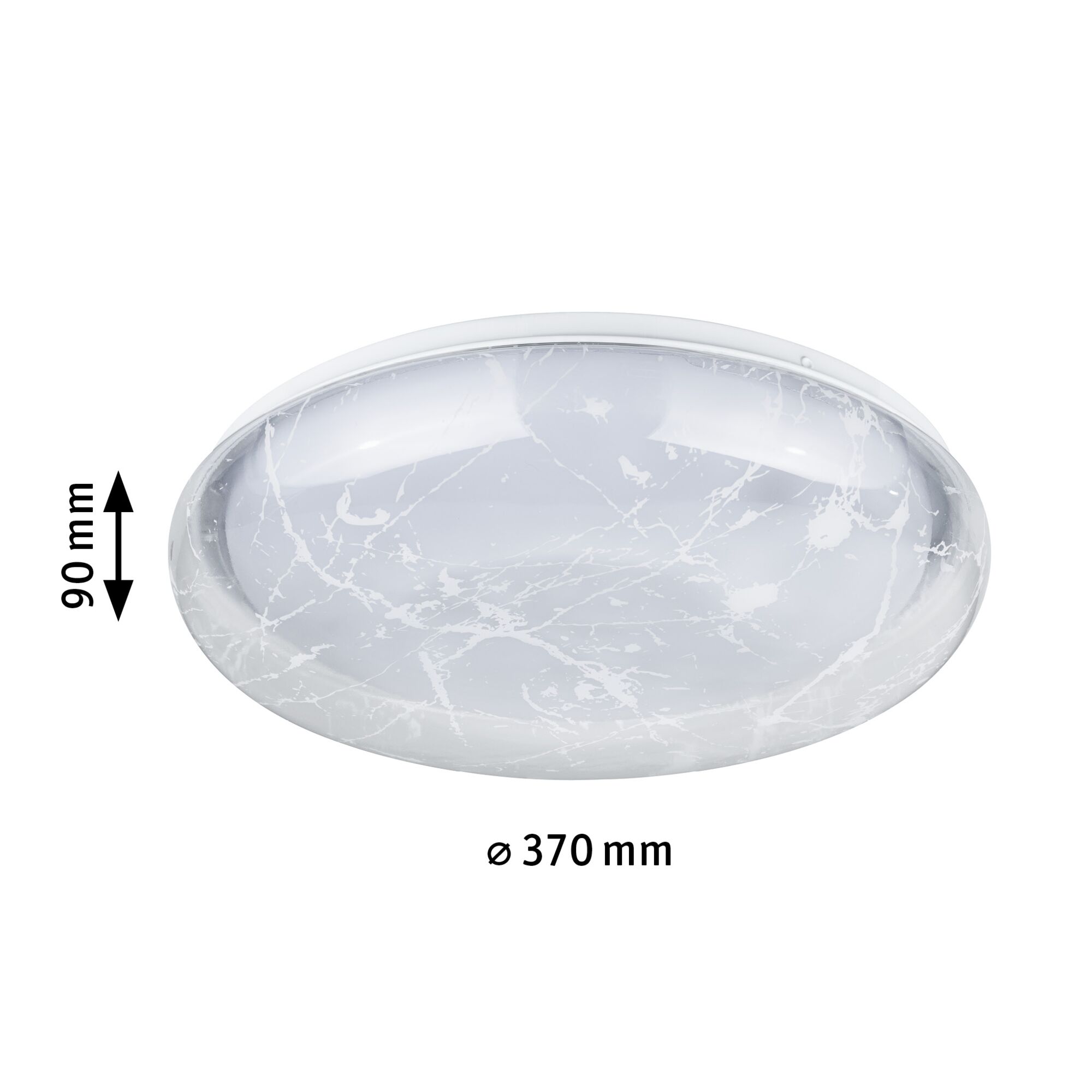 LED Deckenleuchte Cremona White Select 370mm 230V 21,2W Weiß/Transparent