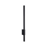 Slim black aluminium wall light with modern design for stylish indoor lighting