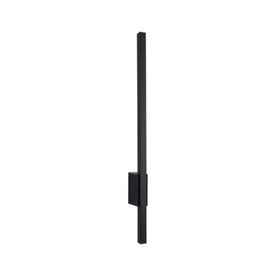 Slim black aluminium wall light with modern design for stylish indoor lighting