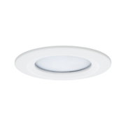 Round white LED recessed panel made of plastic for energy-efficient ceiling lighting