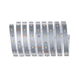 Flexibele zilveren LED-strip met gele diodes voor moderne lichtaccenten en sfeerverlichting
