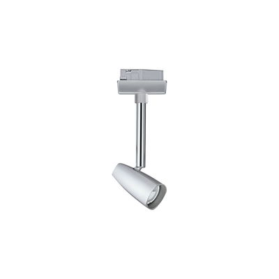 Moderner silberner LED-Strahler aus Metall für Schienensysteme, energiesparende Beleuchtung