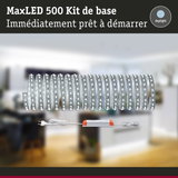 Kit de base MaxLED 500 avec bandes LED blanches flexibles et alimentation prêt à l'emploi