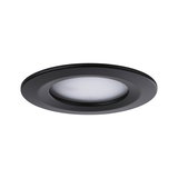 Spot encastré noir en métal avec diffuseur blanc pour éclairage LED moderne au plafond