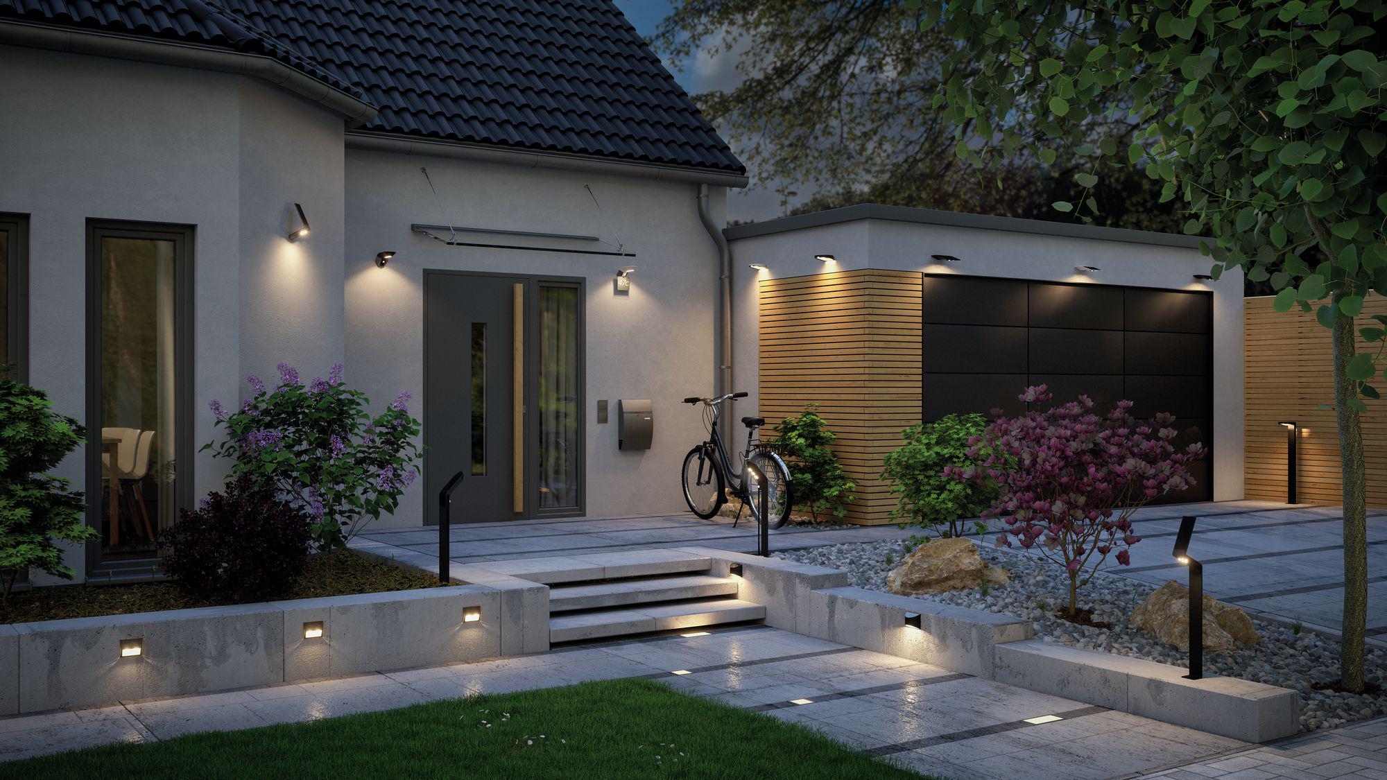 Les lampes solaires permettent de créer un éclairage personnalisé à l'extérieur. Lampes solaires Paulmann pour l'extérieur.