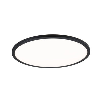 Ronde LED-plafondlamp met zwarte rand en witte diffuser voor moderne verlichting