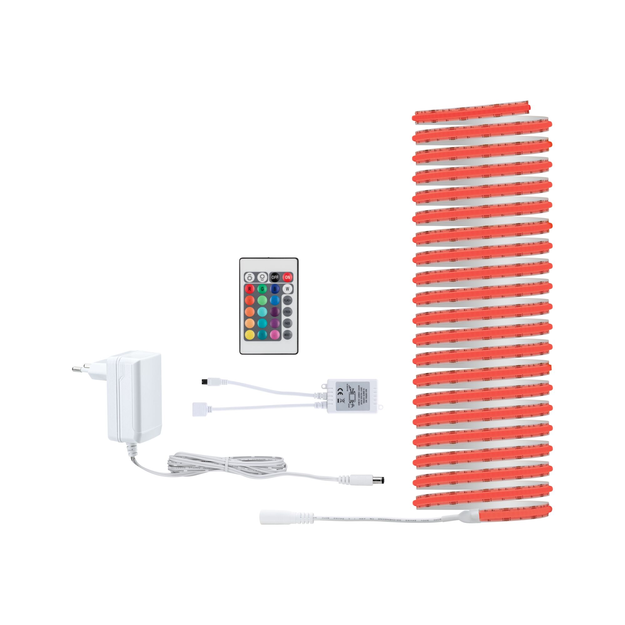 SimpLED LED Strip Full-Line COB Complete Set 7,5m 19,5W 140lm/m 840 LEDs/m RGB 24VA SimpLED LED Strip Full-Line COB Complete Set 7,5m 19,5W 140lm/m 840 LEDs/m RGB 24VA
