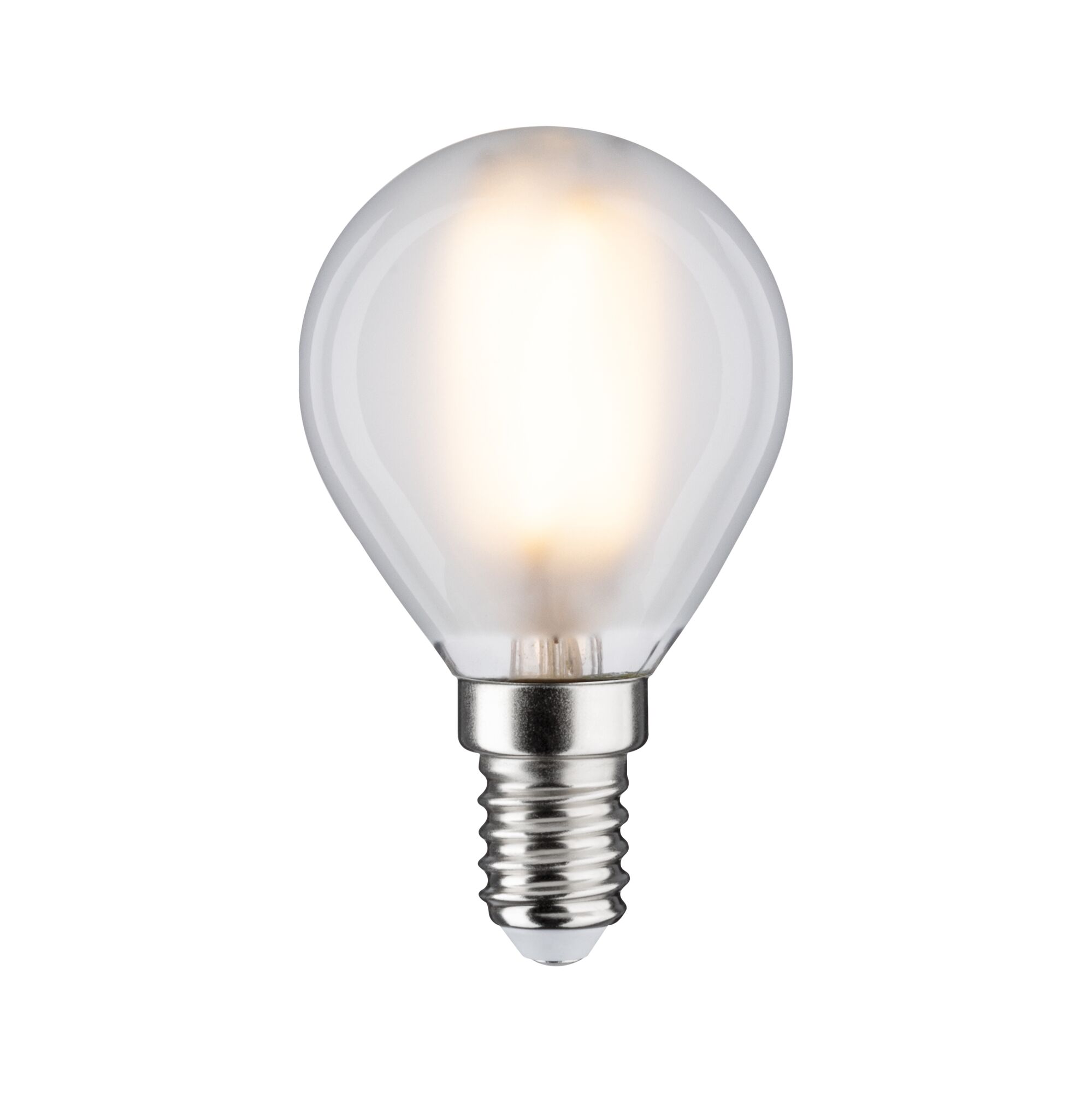 Filament 230 V Sphérique LED E14 470lm 5W 2700K gradable Dépoli Ampoule LED avec culot E14 et lumière blanc chaud pour un éclairage économique