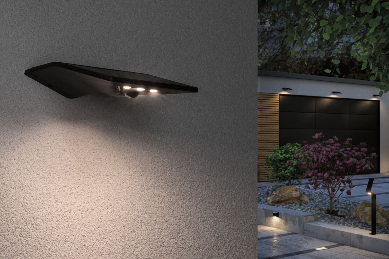 Solar LED-huisnummerverlichting Smart Home Zigbee Yoko IP44 3000K 42lm Antraciet