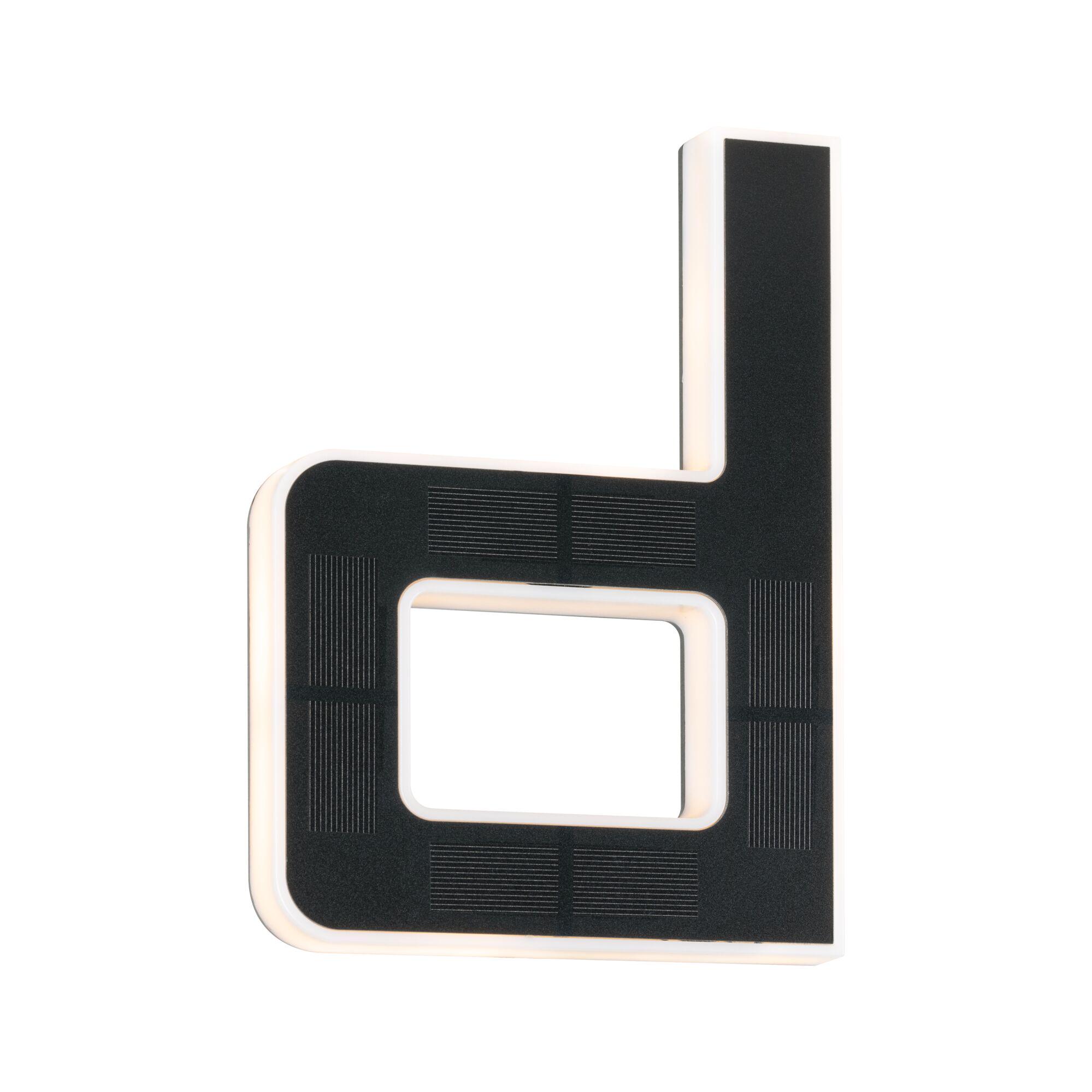 Modern black LED wall light with white illumination for stylish indoor lighting solutions