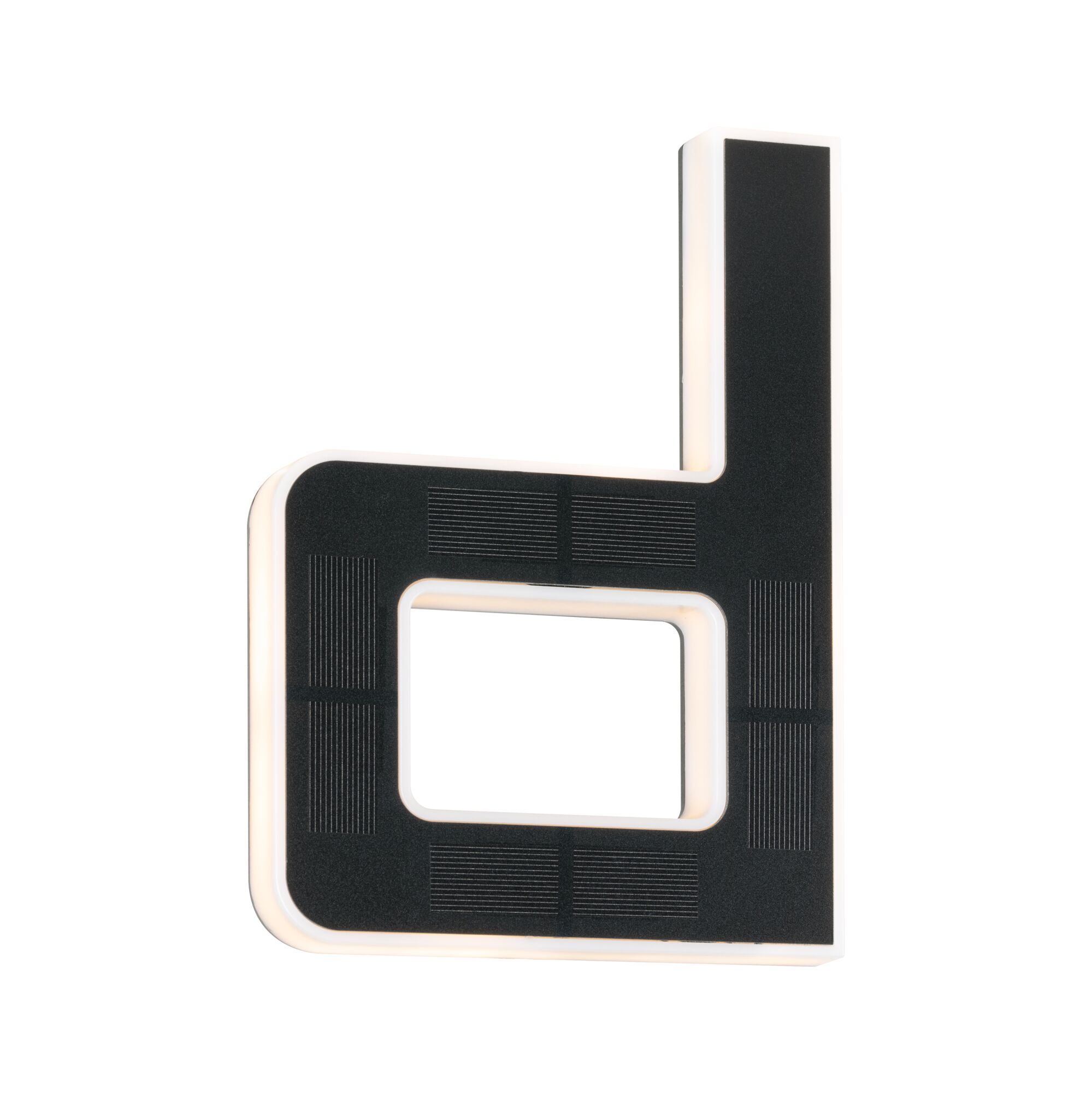 Modernes LED-Wandleuchte in Schwarz mit weißem Licht für stilvolle Innenraumbeleuchtung