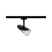 Schwarze LED-Schienenleuchte mit weißem Diffusor aus Kunststoff für moderne Innenbeleuchtung