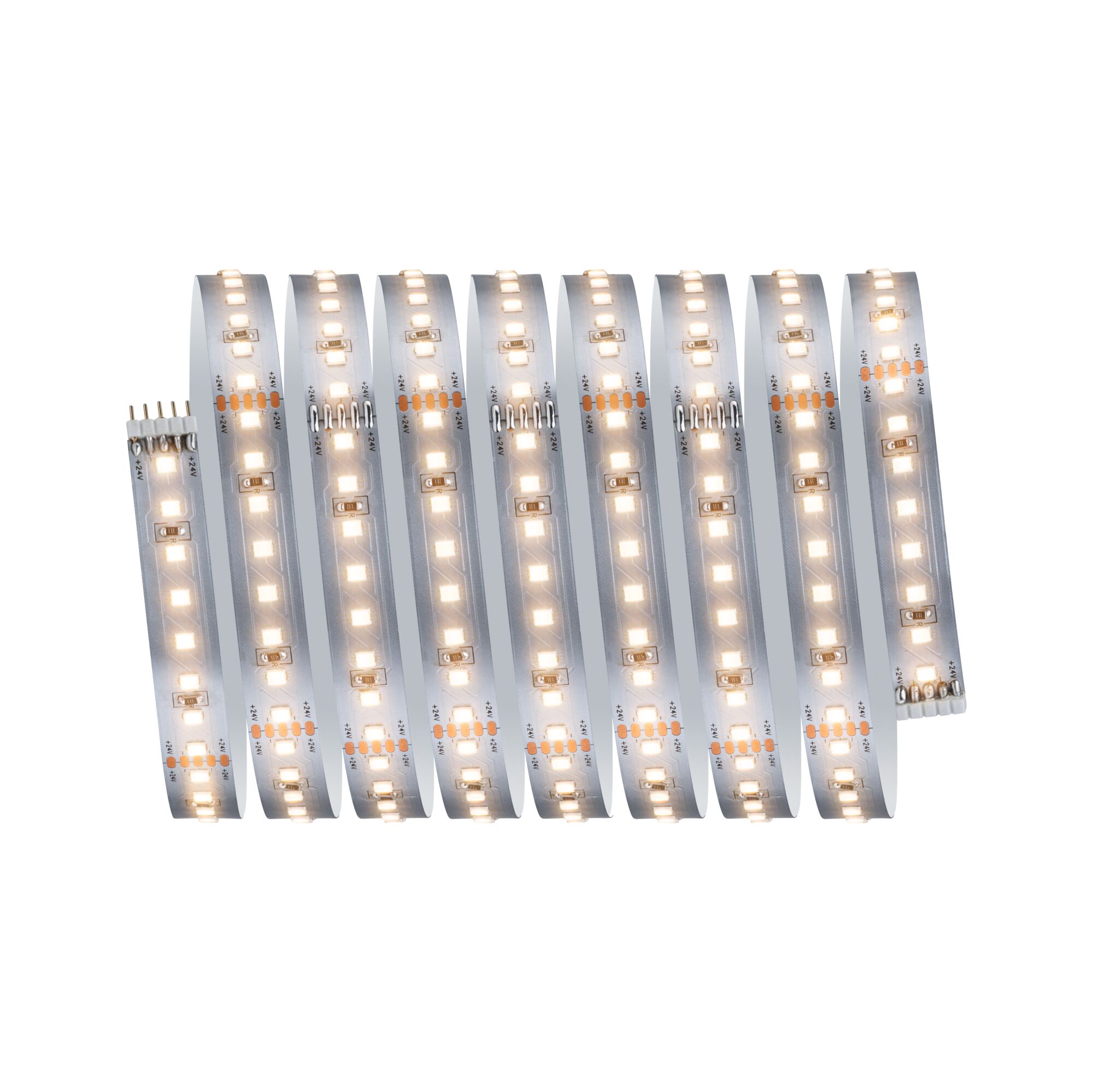 MaxLED 1000 Strip LED Extension 2,5m Blanc chaud 18W 1100lm/m 2700K Bande LED flexible blanche avec lumières blanc chaud pour solutions d'éclairage modernes