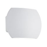 Modern white metal wall light with soft illumination for indoor lighting solutions