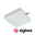 URail Power supply Smart Home Zigbee 3.0 Middle 227x196mm max. 300W White White square LED ceiling panel made of plastic with Zigbee smart lighting control