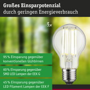 Efficient-Line Filament 230V LED Birne E27 3er-Set 1055lm 5W 3000K Klar