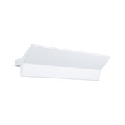 Weißer LED-Wandleuchter aus Metall mit schrägem Diffusor für moderne Innenbeleuchtung