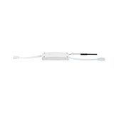 White LED control unit with cables for lighting technology, energy-efficient lighting solution