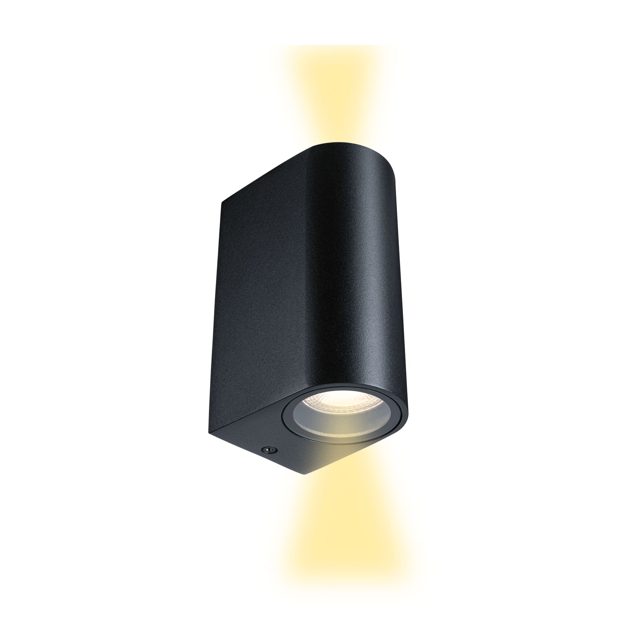 Wandleuchte Perugia IP44 GU10 230V max. 2x10W Schwarz matt