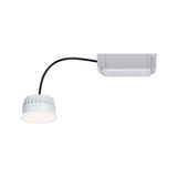 Weißer LED-Einbaustrahler mit Kühlkörper und Anschlussbox, energiesparende Beleuchtungslösung