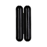 Boîtier en plastique noir avec deux compartiments allongés, accessoire de montage électronique