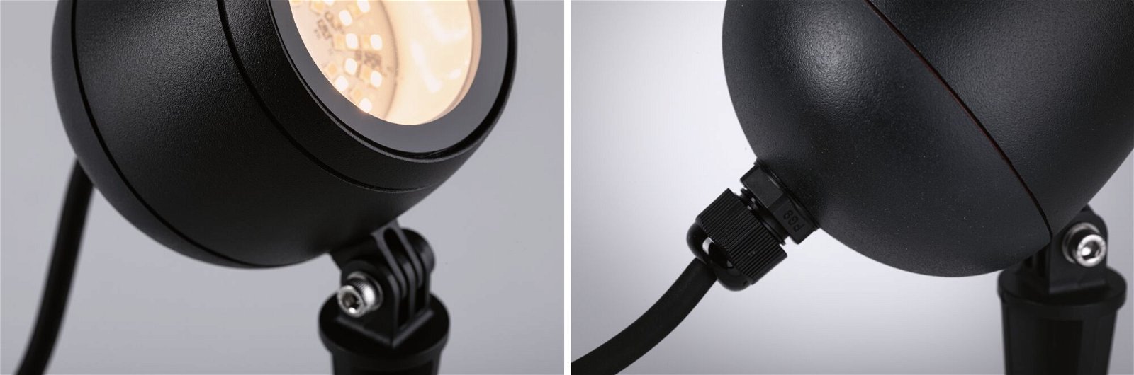 Plug & Shine LED-tuinspots Smart Home Zigbee Kikolo insectvriendelijk IP65 Tunable Warm 6,2W Antraciet