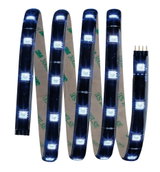 Bande LED flexible avec LEDs blanches sur ruban noir pour éclairage décoratif et projets DIY