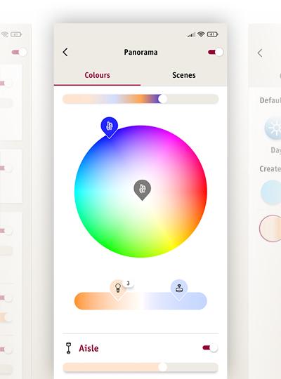 Smik App - Farbeinstellungen Smik App / Screenshot 2