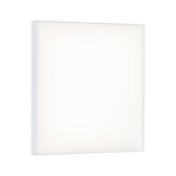 Square white LED ceiling light made of plastic for modern room lighting