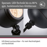Schwarzes LED-Modul mit austauschbarer Technik für nachhaltige und flexible Beleuchtungslösung