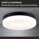 Schwarze und weiße Deckenleuchte mit Bajonettverschluss, leicht zu montieren, moderne LED Lampe