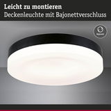 Schwarze und weiße Deckenleuchte mit Bajonettverschluss, leicht zu montieren, moderne LED Lampe