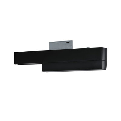 Sort metal LED-skinne med moderne design til fleksible belysningsløsninger