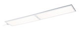 Panneau LED blanc moderne avec deux surfaces lumineuses rectangulaires pour éclairage économique