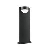 Schwarze Aluminium-Außenleuchte mit rundem LED-Licht und modernem Design für Gartenbeleuchtung