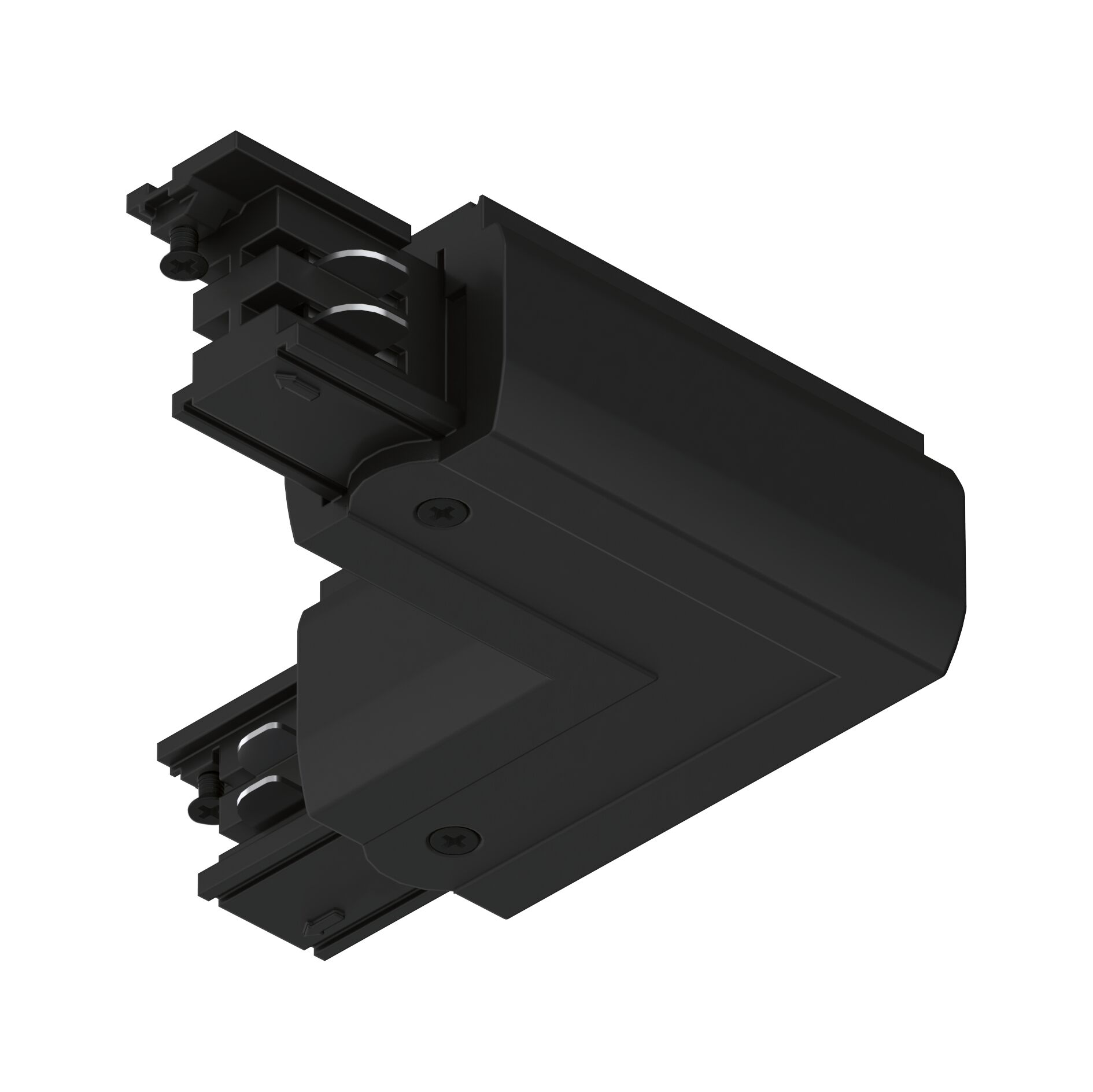 ProRail3 Connecteur Pièce en L Intérieur 101x101mm max. 3680W Noir Boîtier en plastique noir avec vis et pièces métalliques pour éclairage sur rail LED