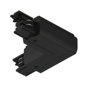 Boîtier en plastique noir avec vis et pièces métalliques pour éclairage sur rail LED