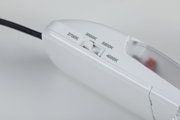 White plastic switch with adjustable colour temperatures from 2700K to 4000K for LED lighting