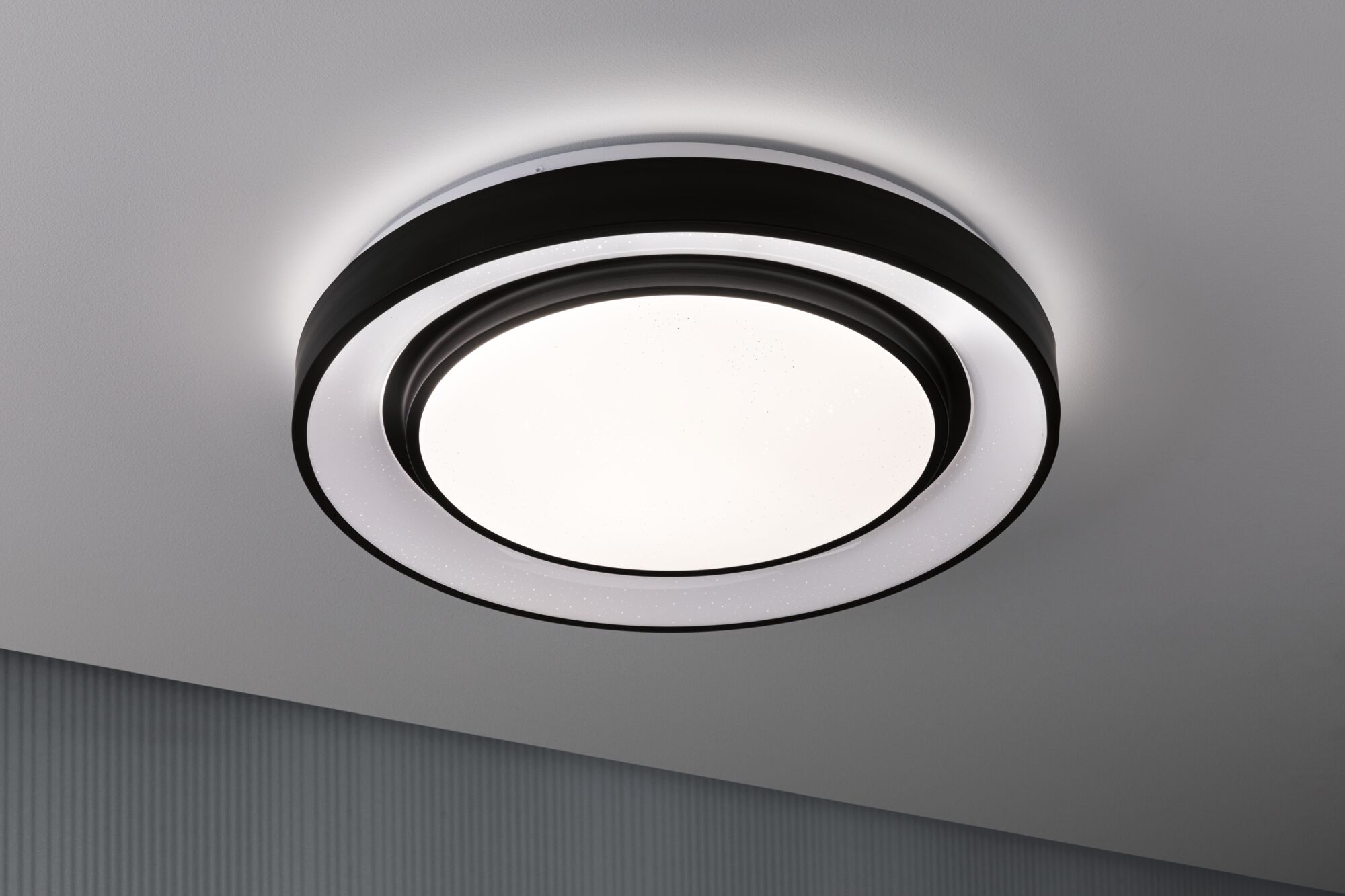 LED Ceiling luminaire Rainbow avec effet arc-en-ciel RGBW+ 1500lm 230V 38,5W dimmable Black/White