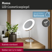 Masua LED cosmeticaspiegel met stabiele standaard en 1,2 m kabel voor badkamerverlichting
