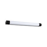 Schwarze LED-Wandleuchte mit weißem Diffusor aus Kunststoff für moderne Innenbeleuchtung