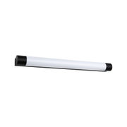 Schwarze LED-Wandleuchte mit weißem Diffusor aus Kunststoff für moderne Innenbeleuchtung