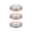 LED-inbouwlamp 3-Step-Dim Cole Coin Set van 3 IP44 rond 88mm Coin 3x6W 3x470lm 230V dimbaar 2700K Wit/Zilver mat Drie witte inbouwspots met warm wit licht en matte aluminium reflector voor moderne binnenverlichting