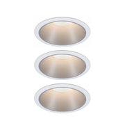 Spot encastré LED rond avec cadre blanc et lumière blanc chaud pour éclairage intérieur moderne