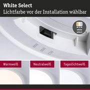 Weißes LED-Leuchtmittel mit einstellbarer Lichtfarbe vor der Installation für flexible Beleuchtung